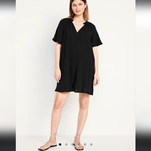 Black gauze dress